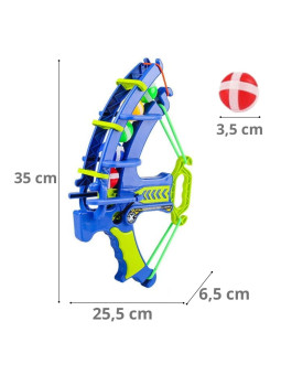 WOOPIE Gra Zręcznościowa w Rzutki na Rzepy Zestaw 2w1 Tarcza + Wyrzutnia Łuk Dino