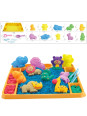 WOOPIE Piasek Kinetyczny 1,2 kg Zestaw XL ZOO Stolik z Foremkami