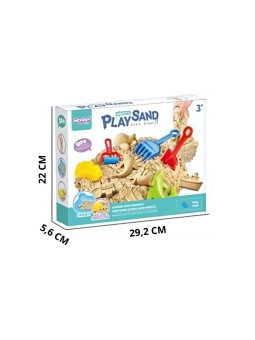 WOOPIE Piasek Kinetyczny 0,5 kg Zestaw Stolik z Foremkami