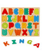 Nowe puzzle drewniane Alfabet - układanka z literkami Nowe puzzle drewniane Alfabet - układanka z literkami