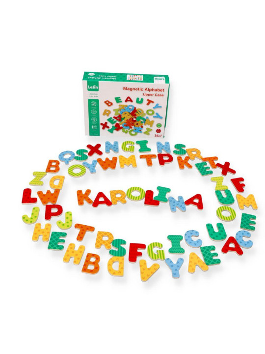 Nowy magnetyczny alfabet - drewniane literki