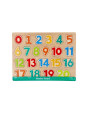 Nowe drewniane puzzle cyferki - układanka Nowe drewniane puzzle cyferki - układanka