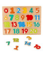 Nowe drewniane puzzle cyferki - układanka Nowe drewniane puzzle cyferki - układanka
