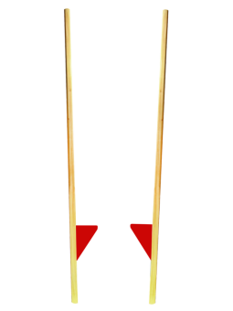 Szczudła drewniane cyrkowe duże CZERWONE 170 cm dla dzieci i dorosłych