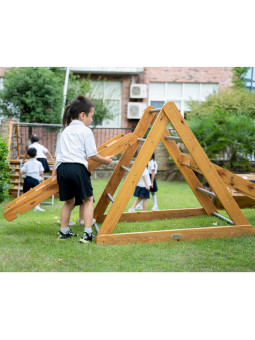 CLASSIC WORLD EDU Drewniany Plac Zabaw XL Zestaw Drabinka Montessori do Wspinaczki