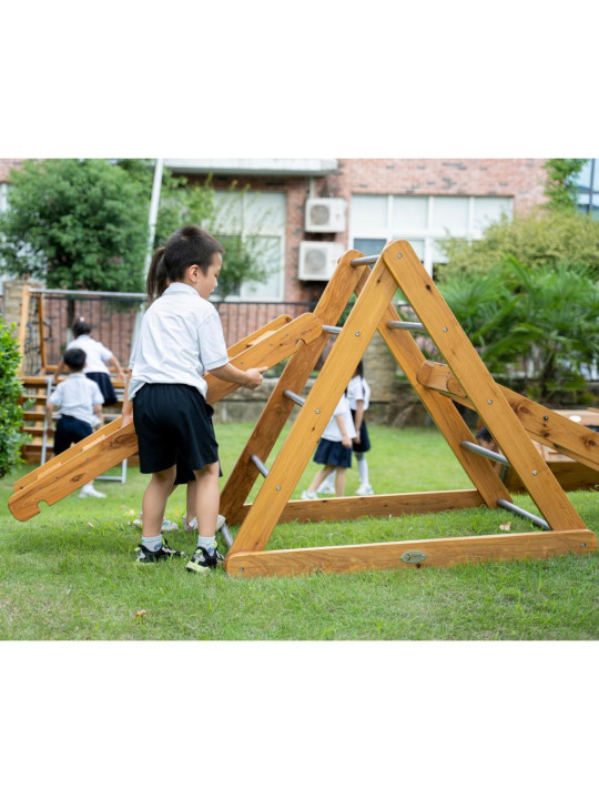 CLASSIC WORLD EDU Drewniany Plac Zabaw XL Zestaw Drabinka Montessori do Wspinaczki