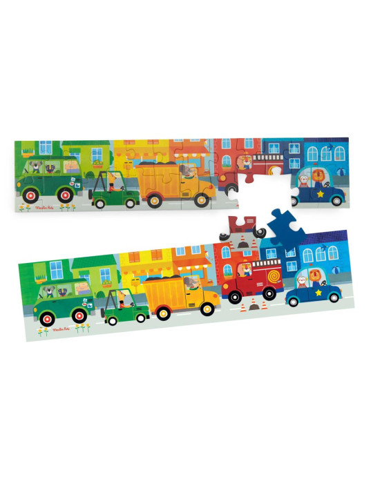 Puzzle POJAZDY 24 elementy LES POPIPOP 661378