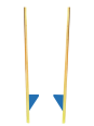 Szczudła drewniane cyrkowe małe NIEBIESKIE 140 cm dla dzieci