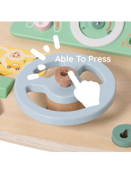 CLASSIC WORLD Drewniana Tablica Manipulacyjna Wielofunkcyjna Kierownica Motoryczna