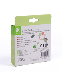 CLASSIC WORLD Drewniana Grzechotka  Sensoryczna Gryzak 2w1