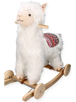 Alpaka na biegunach z kołami