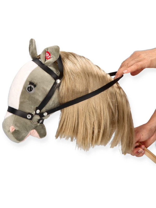 Konik na patyku Hobby Horse Siwek Premium