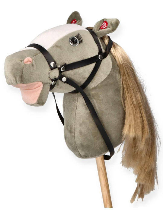 Konik na patyku Hobby Horse Siwek Premium