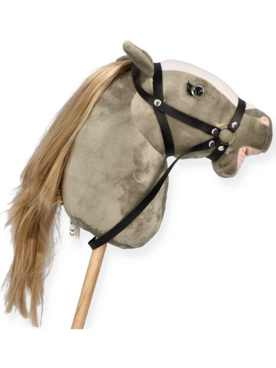 Konik na patyku Hobby Horse Siwek Premium