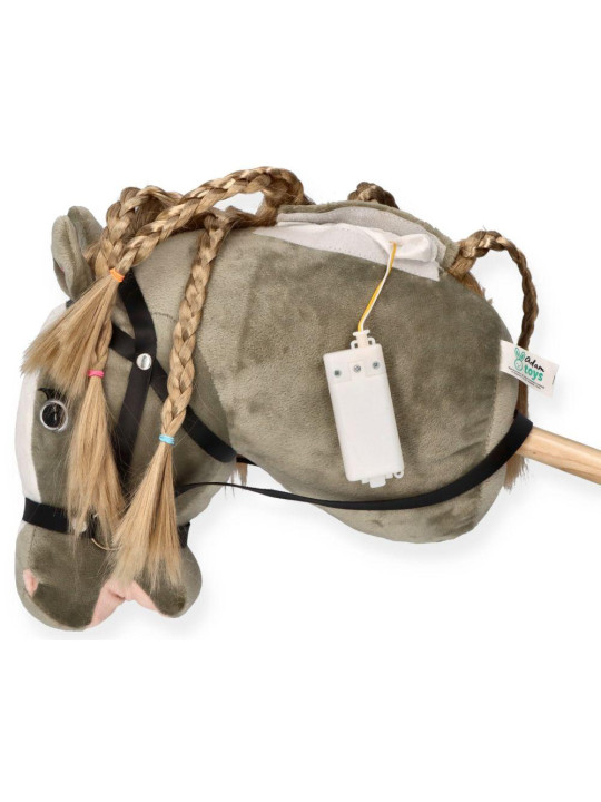 Konik na patyku Hobby Horse Siwek Premium