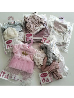 Pakiet ubranek dla lalki 26 cm 5 szt. Antonio Juan 91026 - 26 cm