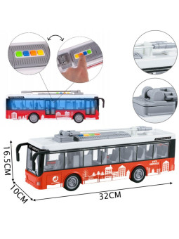 WOOPIE Autobus Trolejbus Interaktywy Elektryczny 1:16