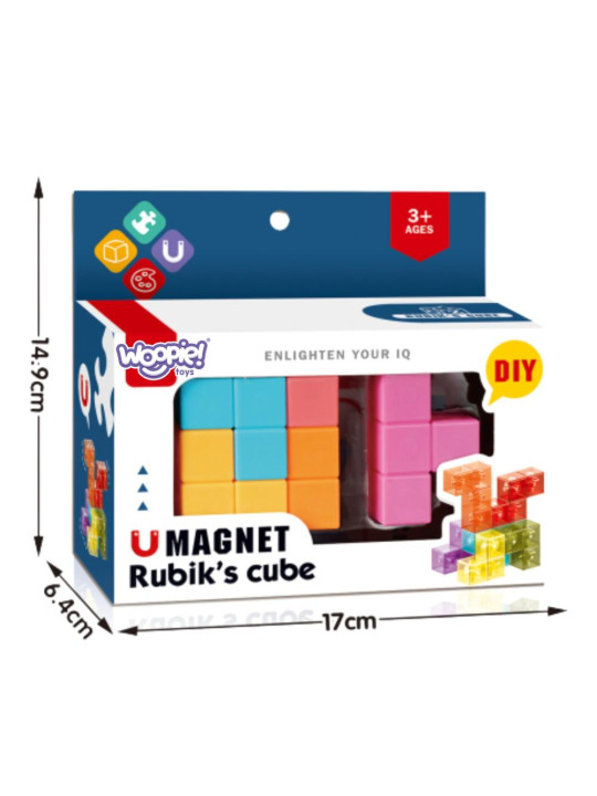 WOOPIE Układanka Kostka Magnetyczna Tetris