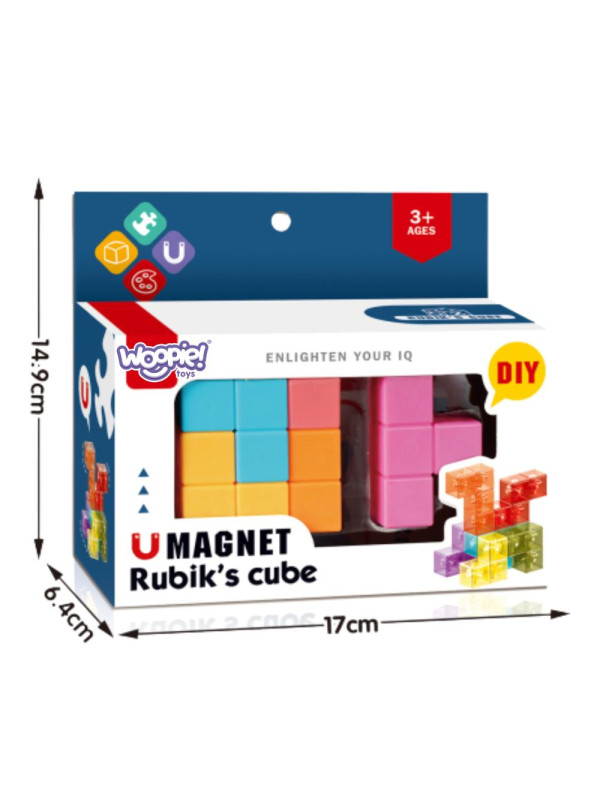 WOOPIE Układanka Kostka Magnetyczna Tetris