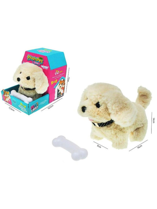 WOOPIE Piesek Interaktywny Pluszak z Kością Bichon Golden Retriever