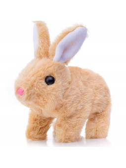 WOOPIE Króliczek Interaktywny Pluszak z Marchewką Beżowy