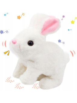 WOOPIE Króliczek Ineraktywny Pluszak z Marchewką Biały