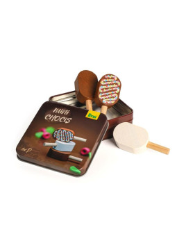 Lody na patyku z drewna do zabawy Erzi