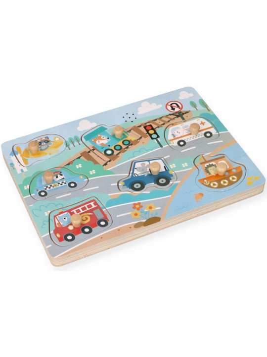 Puzzle dźwiękowe Pojazdy