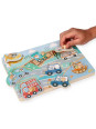 Puzzle dźwiękowe Pojazdy