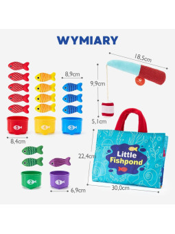 WOOPIE Zestaw Małego Wędkarza Nauka Liczenia 22 El.