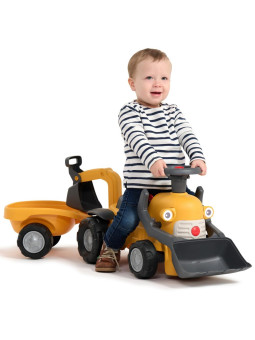 FALK Chodzik Jeździk Koparka Marcel z Przyczepką