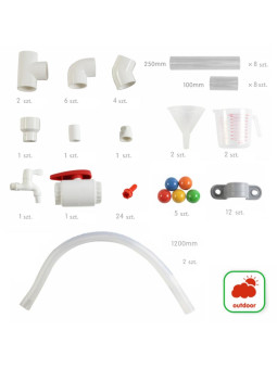 MASTERKIDZ Drewniana Wolnostojąca Tablica XXL Zewnętrzna + Zestaw Toru Wodnego