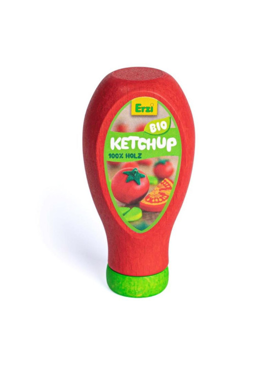 Drewniany keczup do zabawy w kuchnie i sklep Erzi