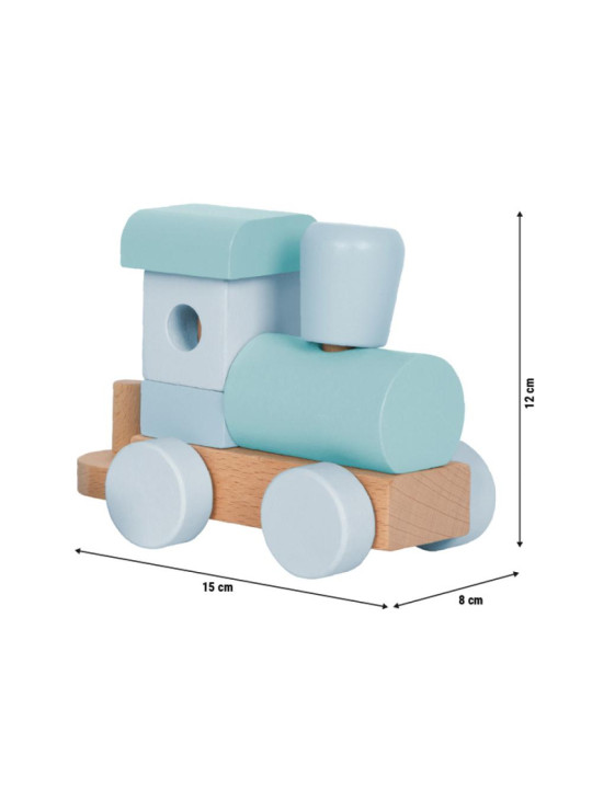 Wooden Train blue