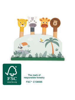 Hopping Animals Shapes Game "Safari"