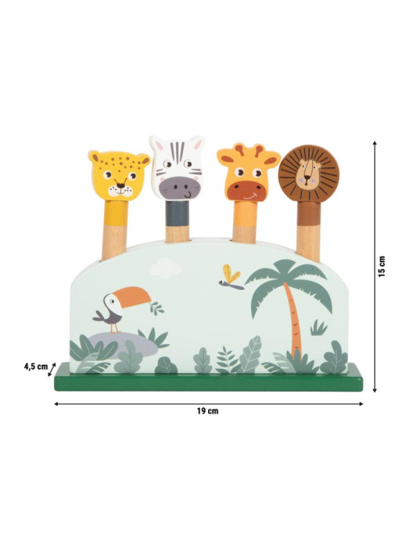 Hopping Animals Shapes Game "Safari"