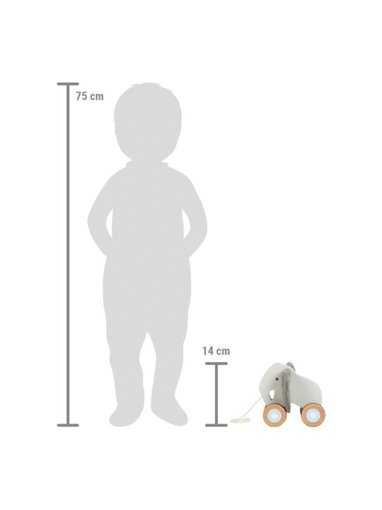 Pull-Along Elephant with Crinkly Ears Pull-Along Elephant with Crinkly Ears