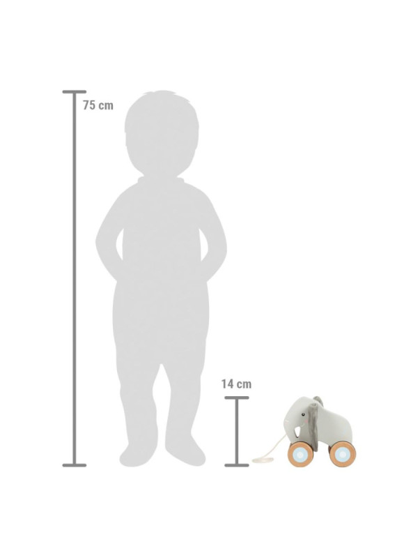 Pull-Along Elephant with Crinkly Ears Pull-Along Elephant with Crinkly Ears