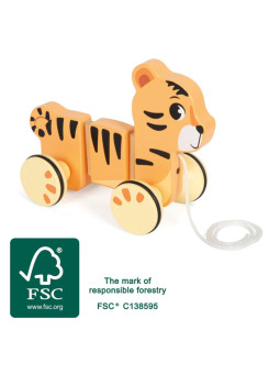 Pull-Along Tiger "Safari"