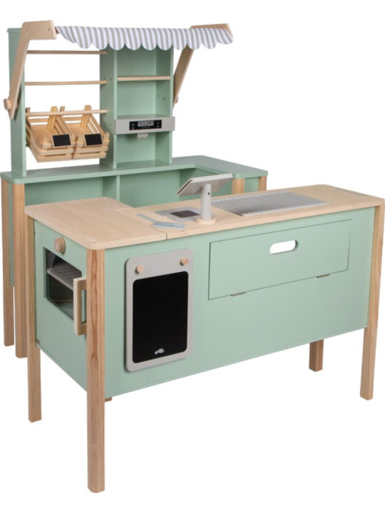 Children's shop and kitchen sage green "fresh" Children's shop and kitchen sage green "fresh"