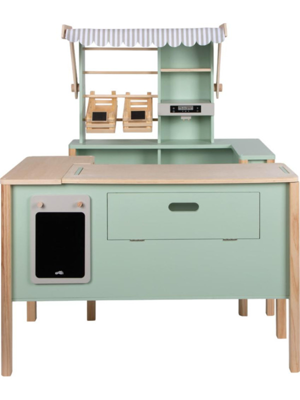 Children's shop and kitchen sage green "fresh"
