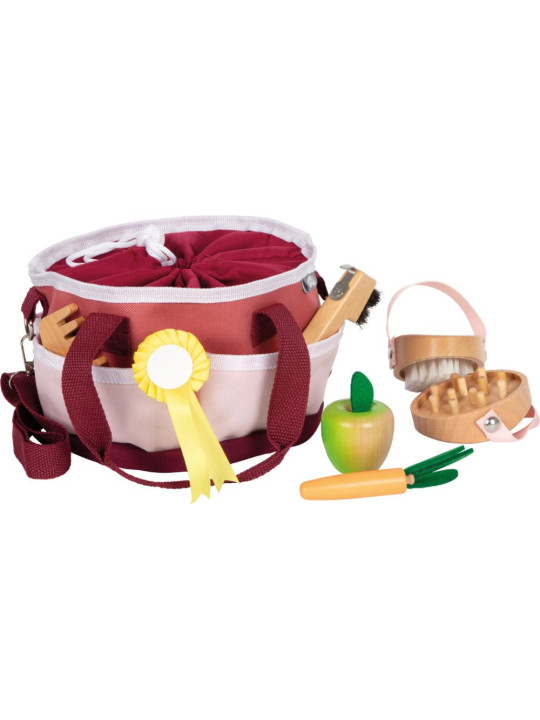 Horse Care Set with Bag red