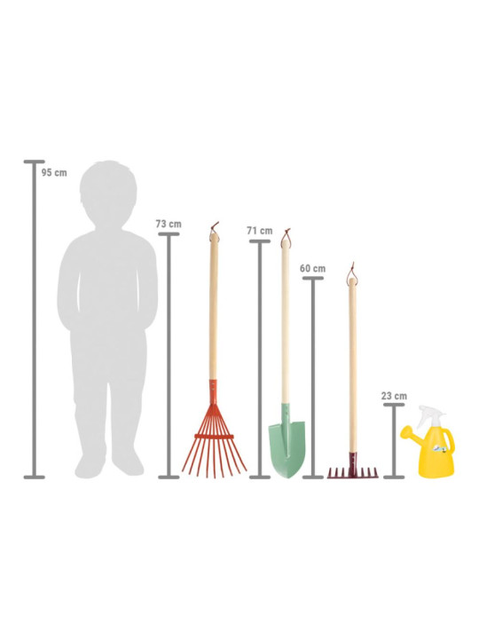 Gardening Tools Set with Watering Can "Tiny Garden" Gardening Tools Set with Watering Can "Tiny Garden"