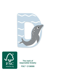 Wooden Nursery Letters D