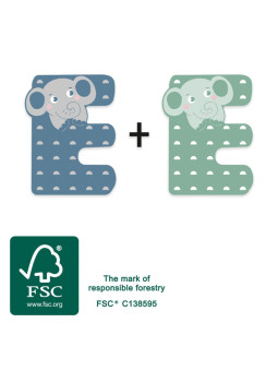 Wooden Nursery Letters E