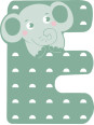 Wooden Nursery Letters E Wooden Nursery Letters E