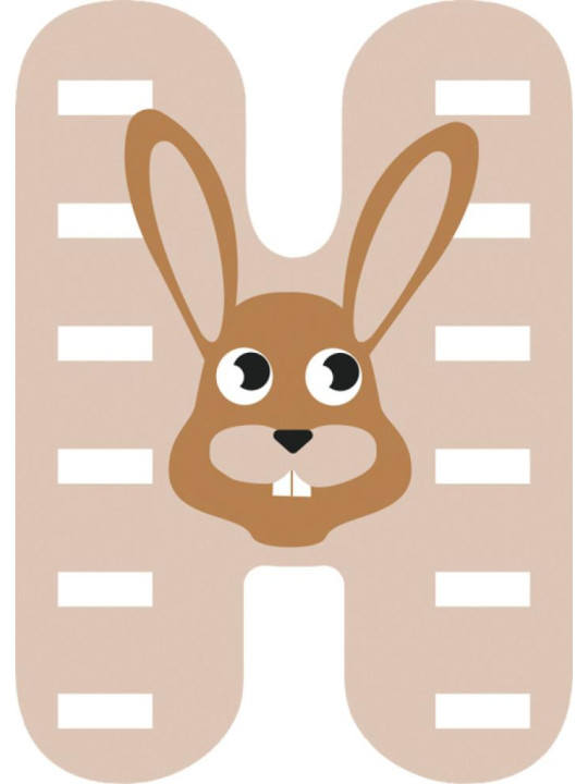Wooden Nursery Letters H