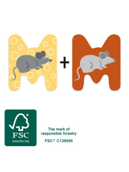 Wooden Nursery Letters M