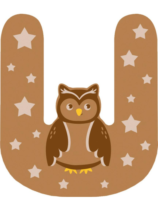 Wooden Nursery Letters U