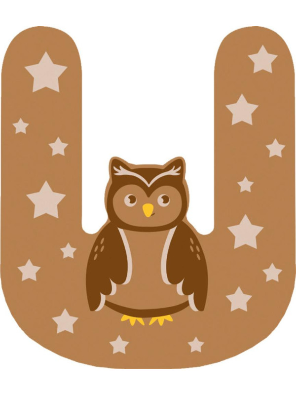 Wooden Nursery Letters U
